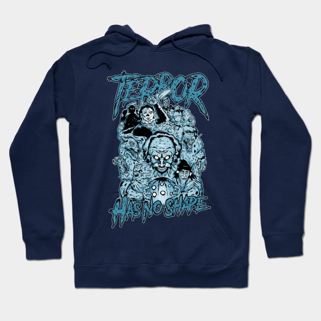 Terror has no shape - Blue Hoodie by demonigote